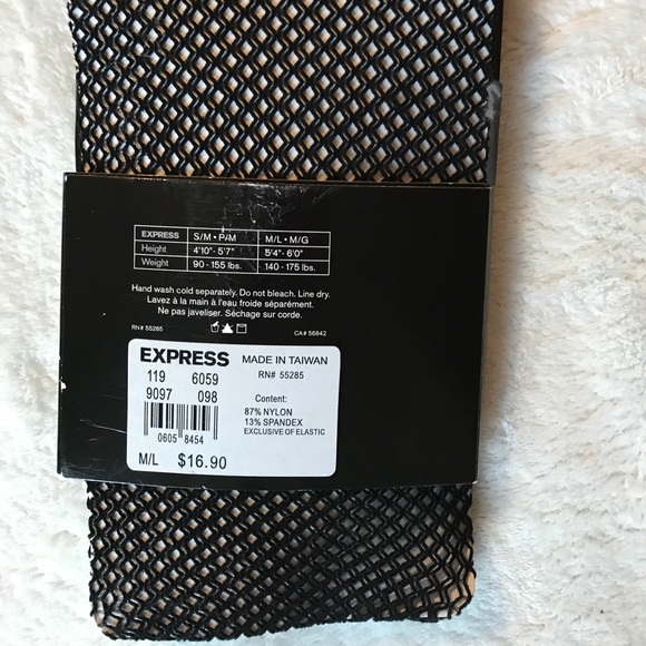 EXPRESS Full Length Fishnets NWT - Picture 2 of 3
